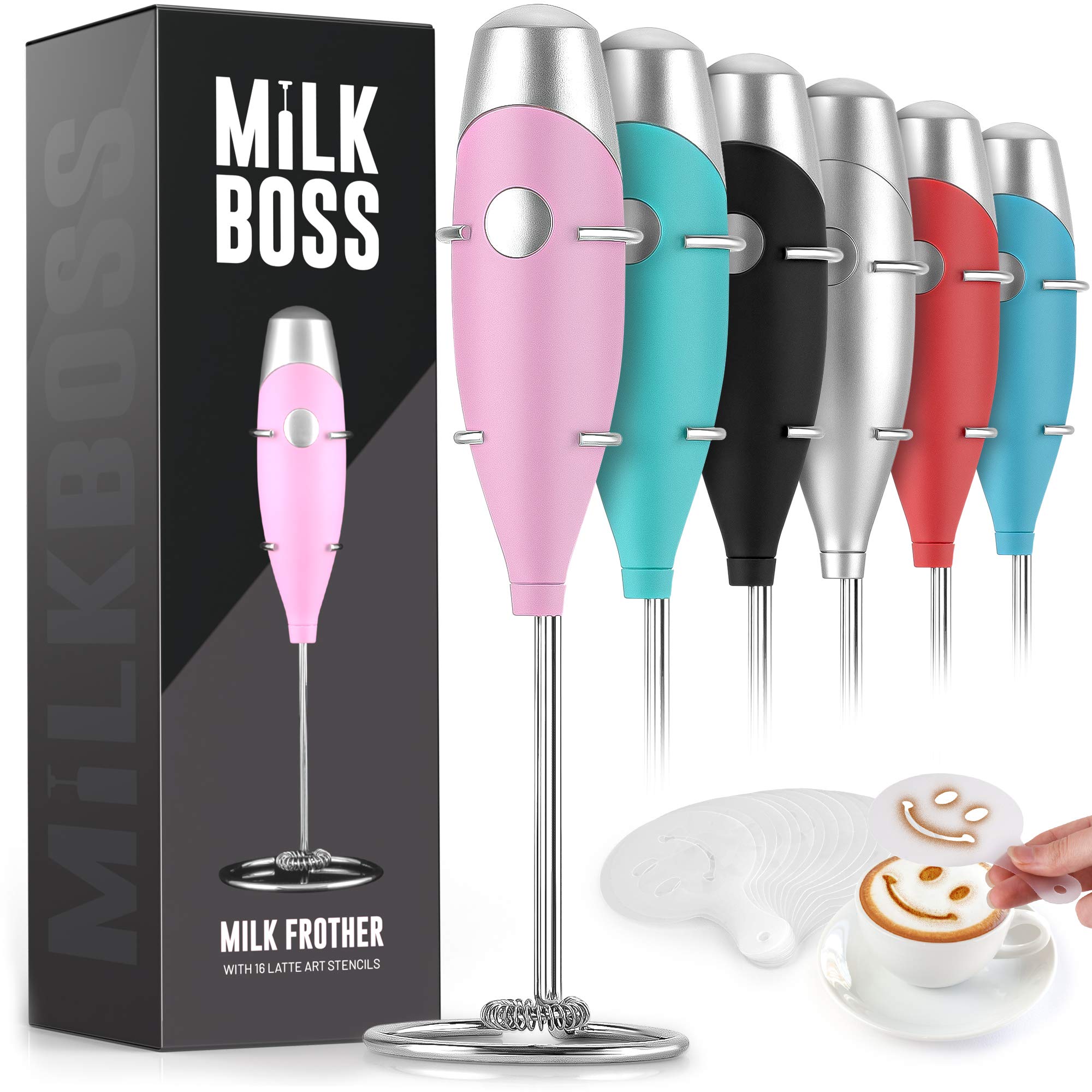 Amazon.com: Milk Boss Mighty Milk Frother Handheld Whisk Mixer
